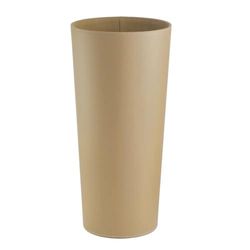 DRW Paraguero piel vegana redondo beige 26x26x55 cm