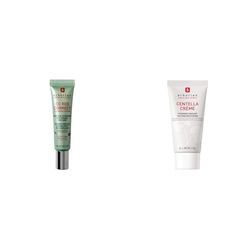 Erborian - Set of 2 products: 1 CC Red Correct Anti-Redness Tinted Cream + 1 Centella Cream with Centella Asiatica and Hyaluronic Acid - White - Korean Cosmetics