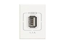 AXOLUTE USB Charger 1.1A 5VDC White Color HD4285C1