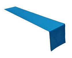 Högkvalitativ bordslöpare av 100% bomullskollektion, koncept, färg och storlek valbar (bordslöpare – 40 x 180 cm, himmelsblå)