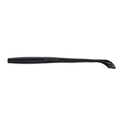 Yamamoto 12,7 cm (5 in) Kut Tail Worm - Realistisch, eenvoudig te gebruiken zacht plastic kunstaas voor vissen - 10 stuks, zwart met groot blauw