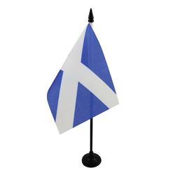 AZ FLAG Bandera de Mesa de Escocia 15x10cm - BANDERINA de DESPACHO ESCOCÉSESA 10 x 15 cm