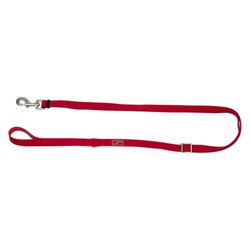 JACK AND VANILLA, Laisse réglable Ergonomique pour Chien avec Mousqueton sécurisé, Design Moderne et Dynamique, Couleur Rouge, Taille Unique (One Size), Modèle Sport Expedition