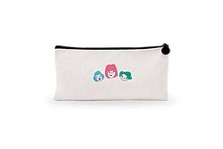 Bonamaison Stampato Digitalmente 100% Cotone Astuccio Portapenne con Cerniera in Tela, Portapenne per Studenti, Bambini, Ragazzi, Ragazze, Astuccio per Matita, 1 Pezzo, Dimensioni: 21x12 Cm