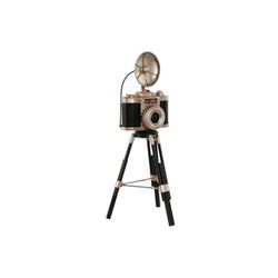 Home ESPRIT Statuetta Decorativa Nera Argentata Vintage 15 x 17 x 37 cm