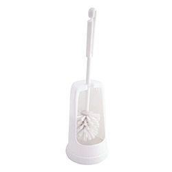 2WORK Brosse WC en plastique Blanc