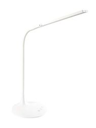 Genie TL48 Lampe de bureau à LED rechargeable USB avec 2 bandes lumineuses mobiles, minuterie réglable en continu via capteur tactile Blanc