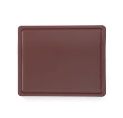 HENDI Tabla de cortar Gastronorm 1/2 con certificación HACCP - Marrón - 260x320x(H)12 mm
