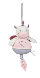 GIPSY TOYS – Unicornio – CAJA DE MÚSICA – PELUCHE MUSICAL – GAMMA "BAMBOO" – 26 CM S/TARJETA – ROSA – 1ª EDAD
