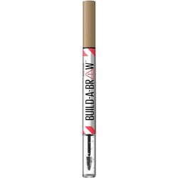 Maybelline New York, Build A Brow: 2 in 1 Brow Pen + Sealing Gel, Real-looking, Fuller Brows, Waterproof, Sweat- & Smudge-resistant, 24H Wear, Vegan Formula, Shade 250: Blonde