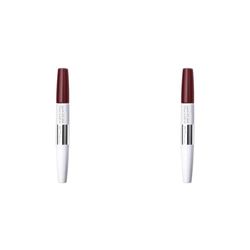 Maybelline SuperStay24H Dual Ended Lipstick 760 Pink Spice Rose Profond9ml (Pack of 2)