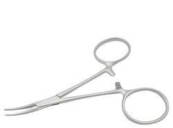 Pince moustique courbe sans dents 10 cm