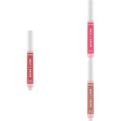 Catrice Melt & Shine Juicy Lip Balm, Nr. 040 + 50 + 90, Pink, feuchtigkeitsspendend, vergrößernd, glänzend, strahlend frisch, vegan, ölfrei, ohne Parabene, Nanopartikel frei - Set