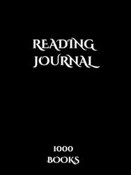 1000 Book Reviews Only Reading Journal Booktok: Black Design