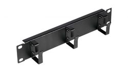 Equip Passacavo da 10" con Inserto ad Anello, 1U Nero