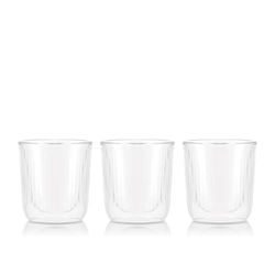 BODUM Douro 12129-10 Double Wall Ochoco Glass, 60 ml (60 ml), Set of 3, Clear, Genuine Product