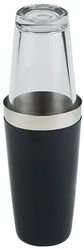 APS shaker boston - acier inoxydablebecher, 700 ml gummiert, noir, rutschfest