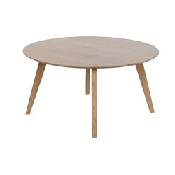 MESA CENTRO MDF METAL 90X90X45 9,00 NATURAL