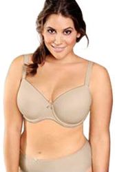 Ulla Popken Reggiseno con Ferretto, Coppa Morbida Reggiseno Donna, Beige, 7D