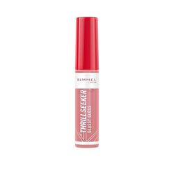 Rimmel London, Thrill Seeker Glassy Gloss, 700 Sprinkled Sugar, Gloss, Idratante, Labbra dall’aspetto sano, Maxi applicatore, Applicazione omogenea, Formula vegana, 10 ml