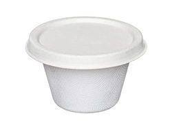 Tessera Bio Products QRSDL4 - Set di 100 tazze da condimento in canna da zucchero, colore: Bianco