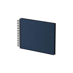 Rössler Papier 1329452900 - S.O.H.O. Álbum de fotos Wire-O 195 x 145 mm, 40 páginas pretas, azul-marinho, 1 unidade