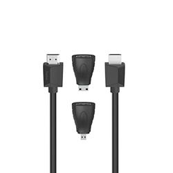 Cavo HDMI™ hte VIT, Ultra HD 4K, Ethernet, 1,50 m + 2 adattatori. HDMI™