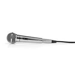 Nedis MPWD45GY kabelbunden mikrofon | Känslighet -72 dB +/-3 dB | 60 Hz – 14 kHz | 5,0 m