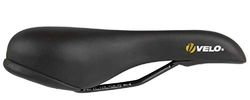Velo sadel plysch djup kanal, svart, 243 x 155 mm