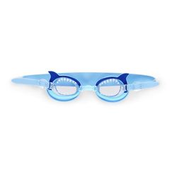 Legami - Zwembril, zwembril voor kinderen, anti-condens-glazen, uv-bescherming, met elastische band en verstelbare neusbrug, haaivis