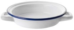 Levitantes Assiette à œufs émaillée de 14 cm, Couleur Blanche, idéale pour Servir et présenter des œufs au Petit-déjeuner et au Brunch.