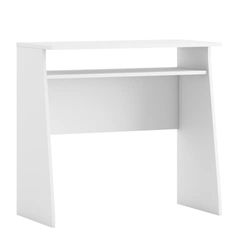 Skraut Home - Bureau | compact en veelzijdig | 80 x 40 cm kleine ruimtes | tafel, bureau, extra meubels | wit | moderne stijl