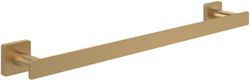 Villeroy & Boch Toallero Elements Striking, toallero de baño para montaje en la pared, fabricado con latón macizo, toallero angular, longitud 495 mm, Oro cepillado