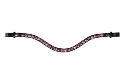 HKM Cherry pannband, syren/lila, varmt blod