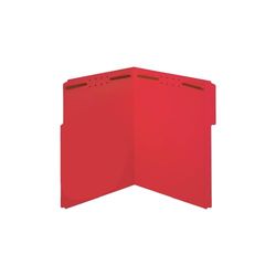 Pendaflex Bevestigingsmappen, 2 bevestigingsmiddelen, lettergrootte, rood, 1/3 gesneden tabbladen in links, rechts, middenposities, 50 per doos (22740)