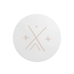 Questo Casa, Round Digital Printed Mouse Pad, Non-Slip Base, for Office and Home, Diameter:22cm