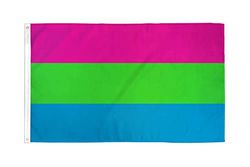 AZ FLAG Poliseksualność Flaga 90x60cm - Flaga poliseksualna 60 x 90 cm - Flagi