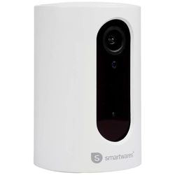Smartwares Telecamera di sorveglianza per la privacy CIP-37350 - Connessione WiFi - Protezione della privacy - Immagini Full HD - Angolo di visione di 130° - Rilevatore di movimento - Visione notturna