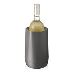 Vacu Vin Hexo Wine Chiller - Reusable, 2-in-1 Wine Bottle Cooler - Graphite - Cooler Sleeve for Standard Size Bottles - Insulated Wine Bottle Chiller, 36483606