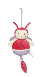 GIPSY TOYS – COCCINELLE – CAJA DE MÚSICA – PELUCHE MUSICAL – GAMMA "BAMBOO" – 26 CM S/TARJETA – ROSA – 1er age