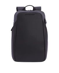 Adolfo Dominguez Sac à Dos Ordinateur Portable Oier Sac à Dos d'affaires Homme Sac à Dos Fonctionnel Noir Sac a Dos PC Portable pour Loisirs Affaire Scolaire