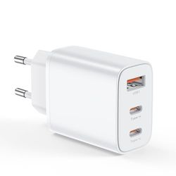 Chargeur USB C 30W 3 Ports Prise Chargeur USB C Type C Charge Rapide Chargeur Multiple Rapide pour iPhone 16 15 14 13 12 11 Pro Max XR XS 8 7, iPad, Samsung, Tablette