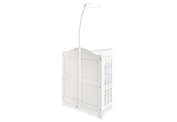 Pinolino 550001 - Barra con dosel para camas infantiles, blanca