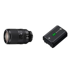 Sony SEL-70300G Teleobiettivo con Zoom 70-300 mm F4.5-5.6, Serie G, Stabilizzatore Ottico & NP-FZ100 (Z-series battery), Batteria originale compatibile con Alpha 1, Alpha 7M4, Alpha 7M3