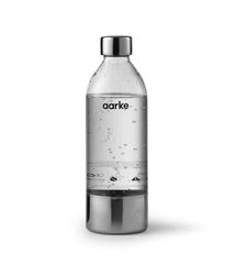 Aarke 2-pack Flessen voor Bruiswatermaker Carbonator 3, BPA-vrij, met details in Staal (800ml)