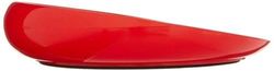 HOMECRAFT Red Round Scoop Dish, Unbreakable 8" Scooper Bowl for Elderly, Disabled, & Handicapped, Plate with Non Skid Rubber Padded Bottom for Independent Eating, Self-Feeding Aid