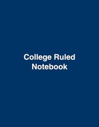 College Ruled Notebook