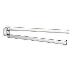 Gedy Krabi Porta Asciugamani Snodo, Colore Cromo, Componenti Realizzati in Acciaio Inox e Cromall®, Garanzia 2 Anni, Misure 6,6 x 35 x 3,3 CM e Peso 0,3 kg, Design R&S