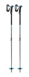 LEKI Guide Lite 2 skidstavar, silvergrå petrol-svart, 110–145 cm