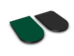Spenco RX Heel Cushions – Inserts Absorbentes para Alivio del Dolor en el Talón | Biselado para Ajuste Cómodo | Tejido Antimicrobiano para Prevenir Ampollas | 1 Par – Tamaño Large